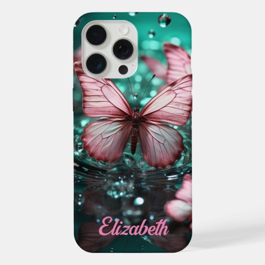 Fantasy vlinder iPhone / iPad hoesje 15 Pro Max Case (Achterkant)