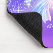 Fantasy Vlinder Roze & Paarse Glans Muismat (Hoek)