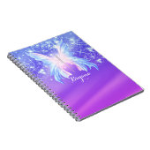 Fantasy Vlinder Roze & Paarse Glans Notitieboek (Rechterzijde)