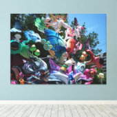 Fantasy Vlindermeisjes Beeldhouwwerk Canvas Afdruk (Insitu (Houten vloer))
