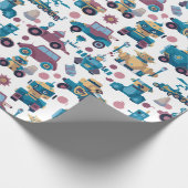 Fantasy voertuigen cadeaupapier (Hoek)