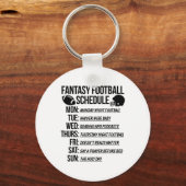 Fantasy Voetbal Draft Feestje  Sleutelhanger (Voorkant)