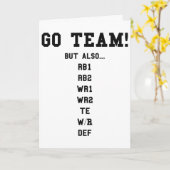 Fantasy Voetbal Grappig - Ga Team Kaart (Gele Bloem)