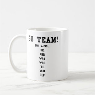 Fantasy Voetbal Grappig - Ga Team  Koffiemok