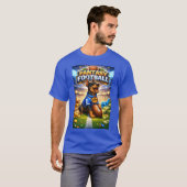 Fantasy voetbal met hond t-shirt (Voorkant volledig)
