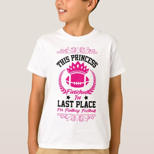 Fantasy Voetbal Prinses Grappige Feest Design Verl T-shirt (Voorkant)
