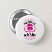 Fantasy Voetbal Prinses Grappige Feest Ontwerp Ver Ronde Button 5,7 Cm (Voorkant /achterkant)