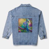 Fantasy Vogels Blauwe Jay Denim Jacket (Achterkant)
