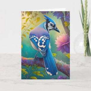 Fantasy Vogels Blauwe Jay Kaart