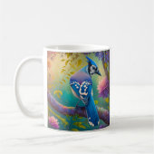 Fantasy Vogels Blauwe Jay Koffiemok (Links)