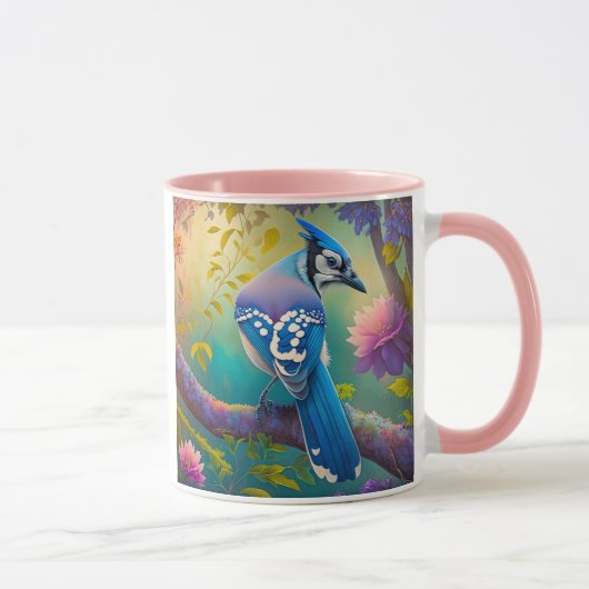 Fantasy Vogels Blauwe Jay Mok (Rechts)