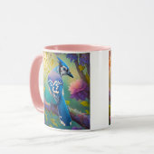 Fantasy Vogels Blauwe Jay Mok (Voorkant links)