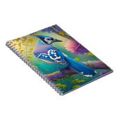 Fantasy Vogels Blauwe Jay Notitieboek (Rechterzijde)