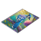 Fantasy Vogels Blauwe Jay Notitieboek (Linkerzijde)