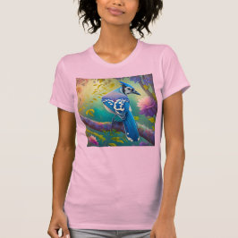 Fantasy Vogels Blauwe Jay T-shirt