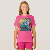 Fantasy Vogels Blauwe Jay T-shirt (Voorkant volledig)