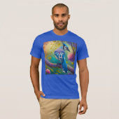 Fantasy Vogels Blauwe Jay T-shirt (Voorkant volledig)