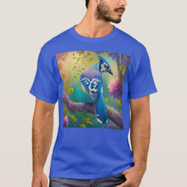 Fantasy Vogels Blauwe Jay T-shirt