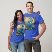 Fantasy Vogels Blauwe Jay T-shirt (Unisex)