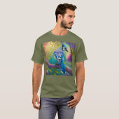 Fantasy Vogels Blauwe Jay T-shirt (Voorkant volledig)
