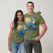 Fantasy Vogels Blauwe Jay T-shirt (Unisex)