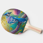 Fantasy Vogels Blauwe Jay Tafeltennisbatje (Zijkant)
