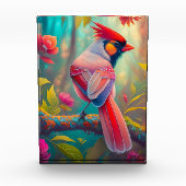 Fantasy Vogels Mannelijk Kardinaal Fotoblokken (Voorkant)