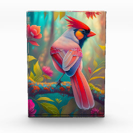 Fantasy Vogels Mannelijk Kardinaal Fotoblokken