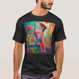 Fantasy Vogels Mannelijk Kardinaal T-shirt