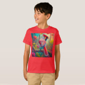 Fantasy Vogels Mannelijk Kardinaal T-shirt (Voorkant volledig)