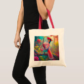 Fantasy Vogels Mannelijk Kardinaal Tote Bag (Voorkant (product))