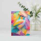 Fantasy Vogels Zijde Vogel Briefkaart (Staand voorkant)