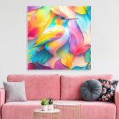 Fantasy Vogels Zijde Vogel Canvas Afdruk (Insitu (Woonkamer))