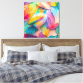 Fantasy Vogels Zijde Vogel Canvas Afdruk (Insitu (Slaapkamer))