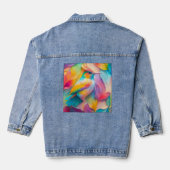 Fantasy Vogels Zijde Vogel Denim Jacket (Achterkant)