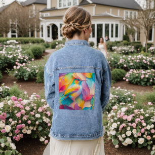Fantasy Vogels Zijde Vogel Denim Jacket