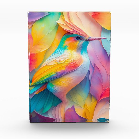 Fantasy Vogels Zijde Vogel Fotoblokken (Voorkant)