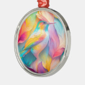 Fantasy Vogels Zijde Vogel Metalen Ornament (Links)