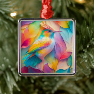 Fantasy Vogels Zijde Vogel Metalen Ornament