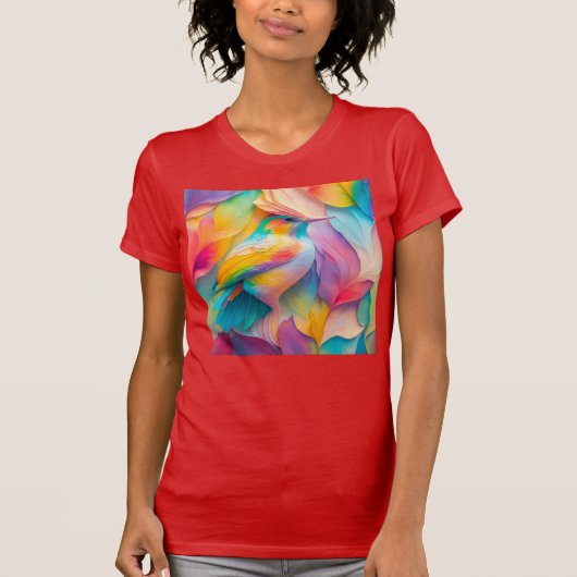 Fantasy Vogels Zijde Vogel T-shirt (Voorkant)