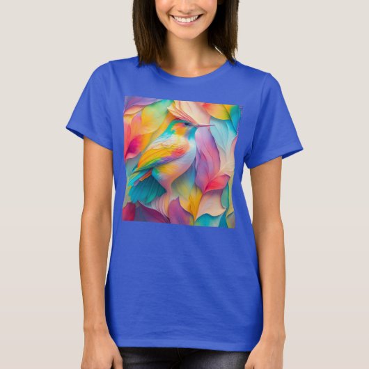 Fantasy Vogels Zijde Vogel T-shirt (Voorkant)