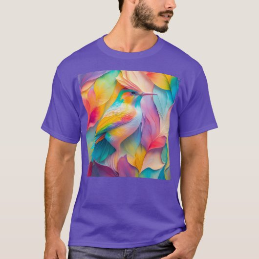Fantasy Vogels Zijde Vogel T-shirt (Voorkant)