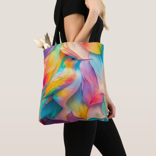 Fantasy Vogels Zijde Vogel Tote Bag (Dichtbij)