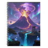 Fantasy Volcano World Photo Notebook Notitieboek (Voorkant)