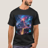 Fantasy Volcano World T-Shirt (Voorkant)