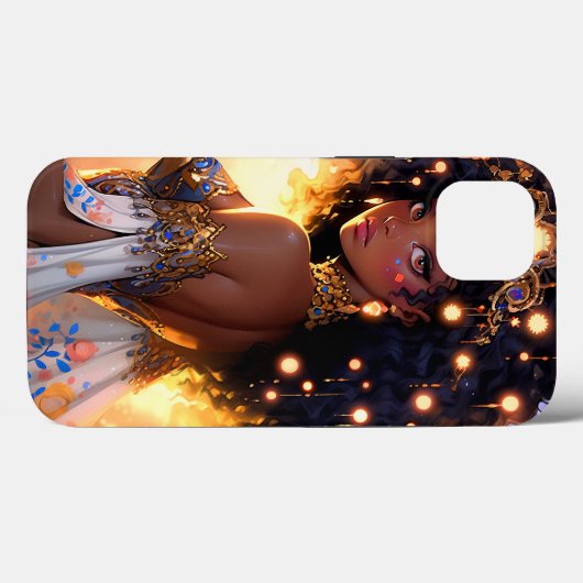 Fantasy Vrouw Afrikaanse Amerikaanse Kunst Case-Mate iPhone Case (Achterkant (horizontaal))