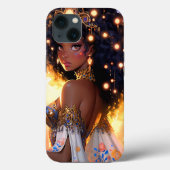 Fantasy Vrouw Afrikaanse Amerikaanse Kunst Case-Mate iPhone Case (Achterkant)