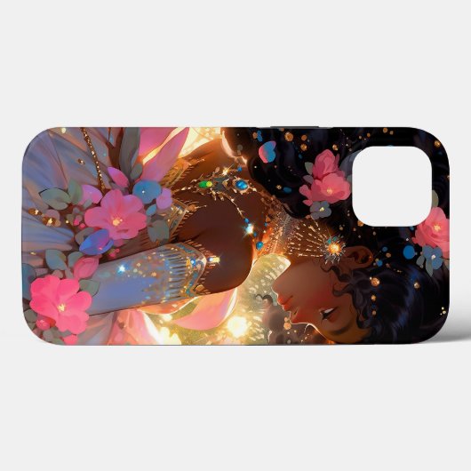Fantasy Vrouw Afrikaanse Amerikaanse Kunst Case-Mate iPhone Case (Achterkant (horizontaal))