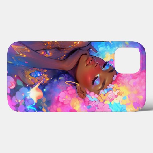 Fantasy Vrouw Afrikaanse Amerikaanse Kunst Case-Mate iPhone Case (Achterkant (horizontaal))