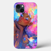 Fantasy Vrouw Afrikaanse Amerikaanse Kunst Case-Mate iPhone Case (Achterkant)